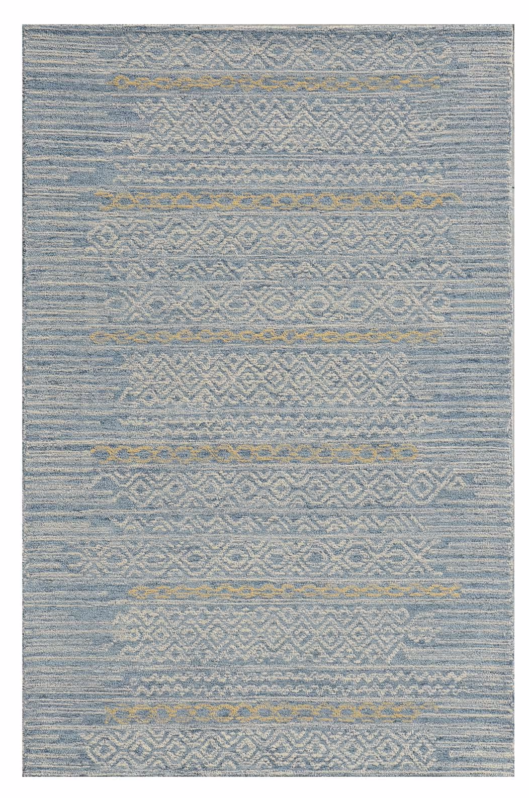 Hudson 2466 Blue Boho Area Rug