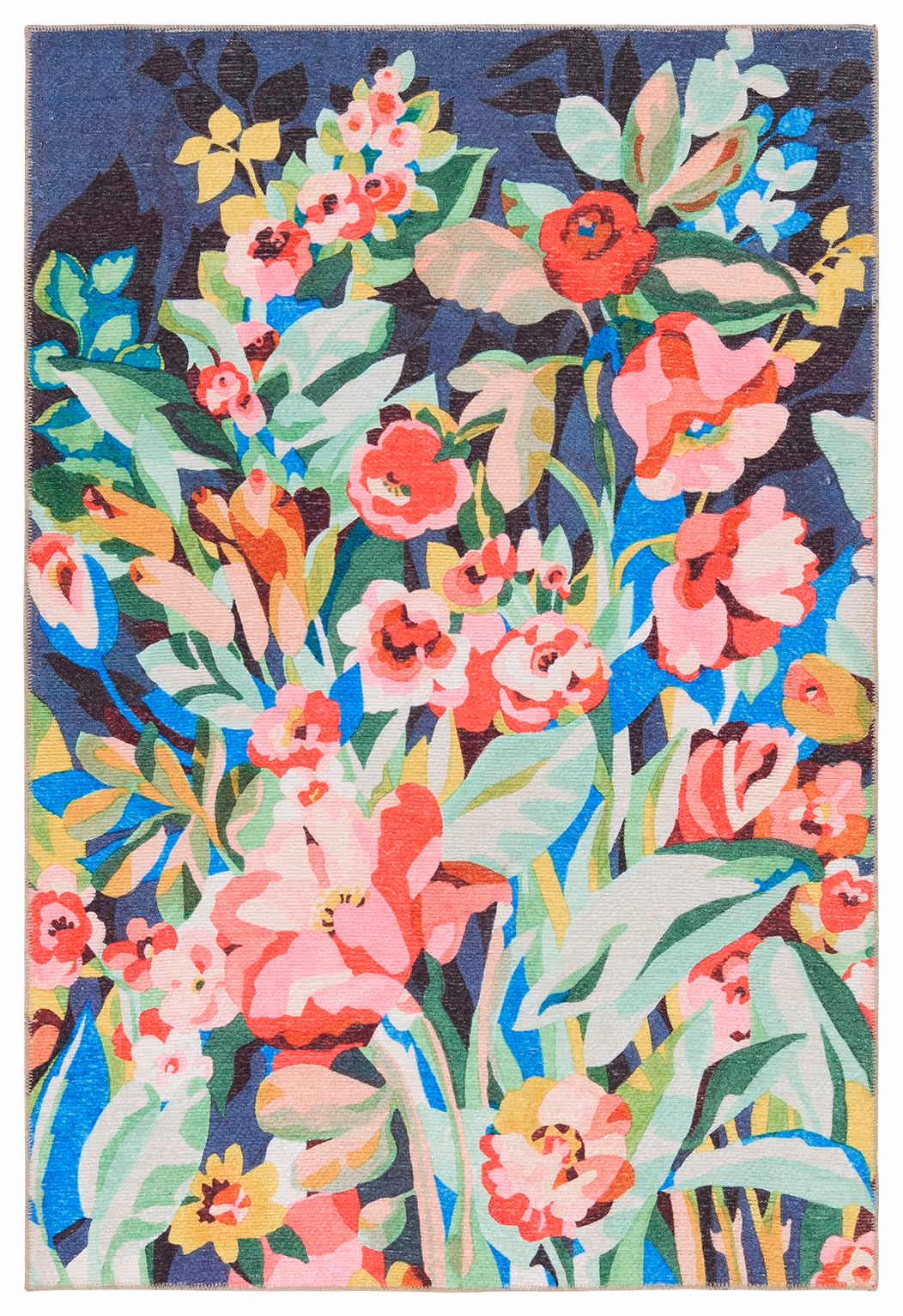 Vibe by Jaipur Living Lavatera Indoor/Outdoor Floral Multicolor/ Pink Runner Rug