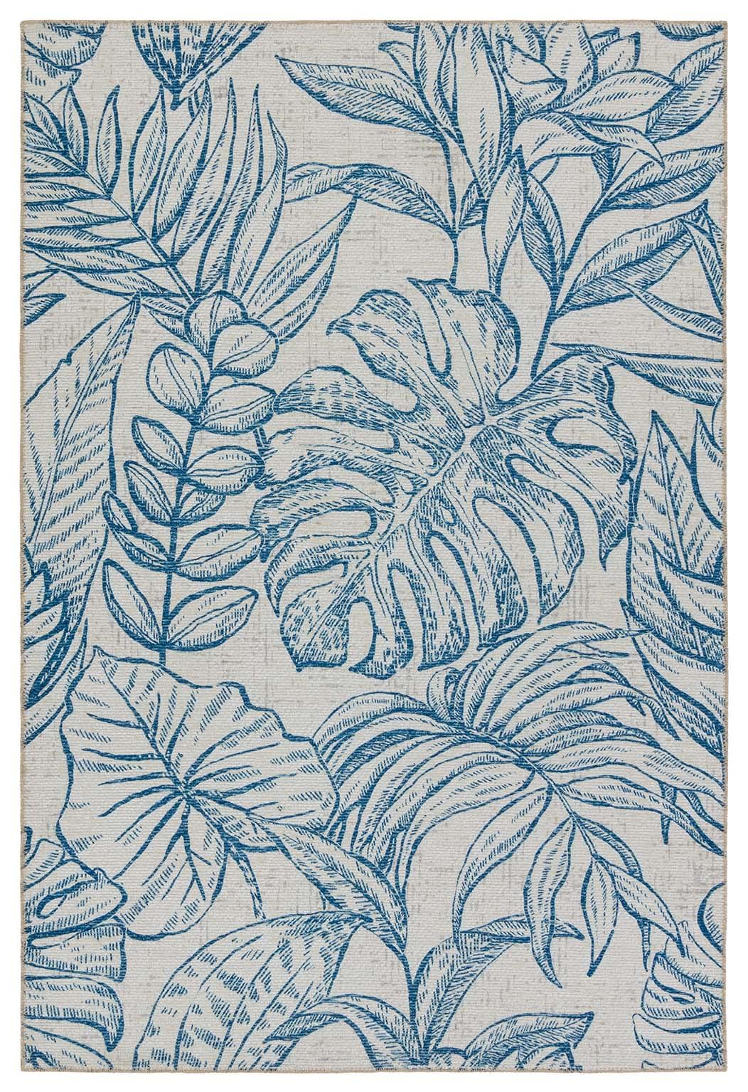 Vibe by Jaipur Living Tropic Indoor/Outdoor Floral Navy/ Taupe Area Rug  Product Image