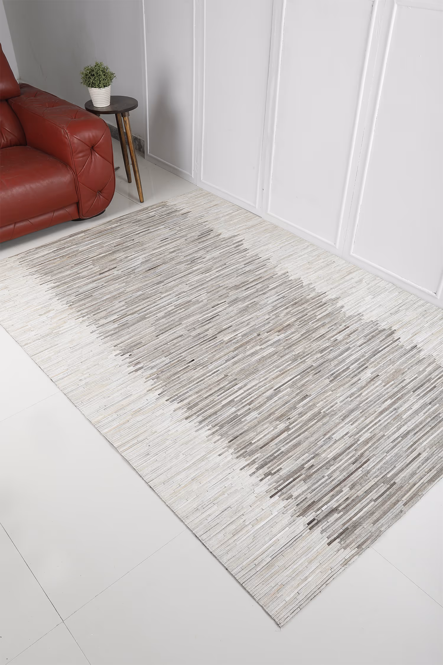 MODERN LOOM JR-0022 Leather Patchwork Rugs