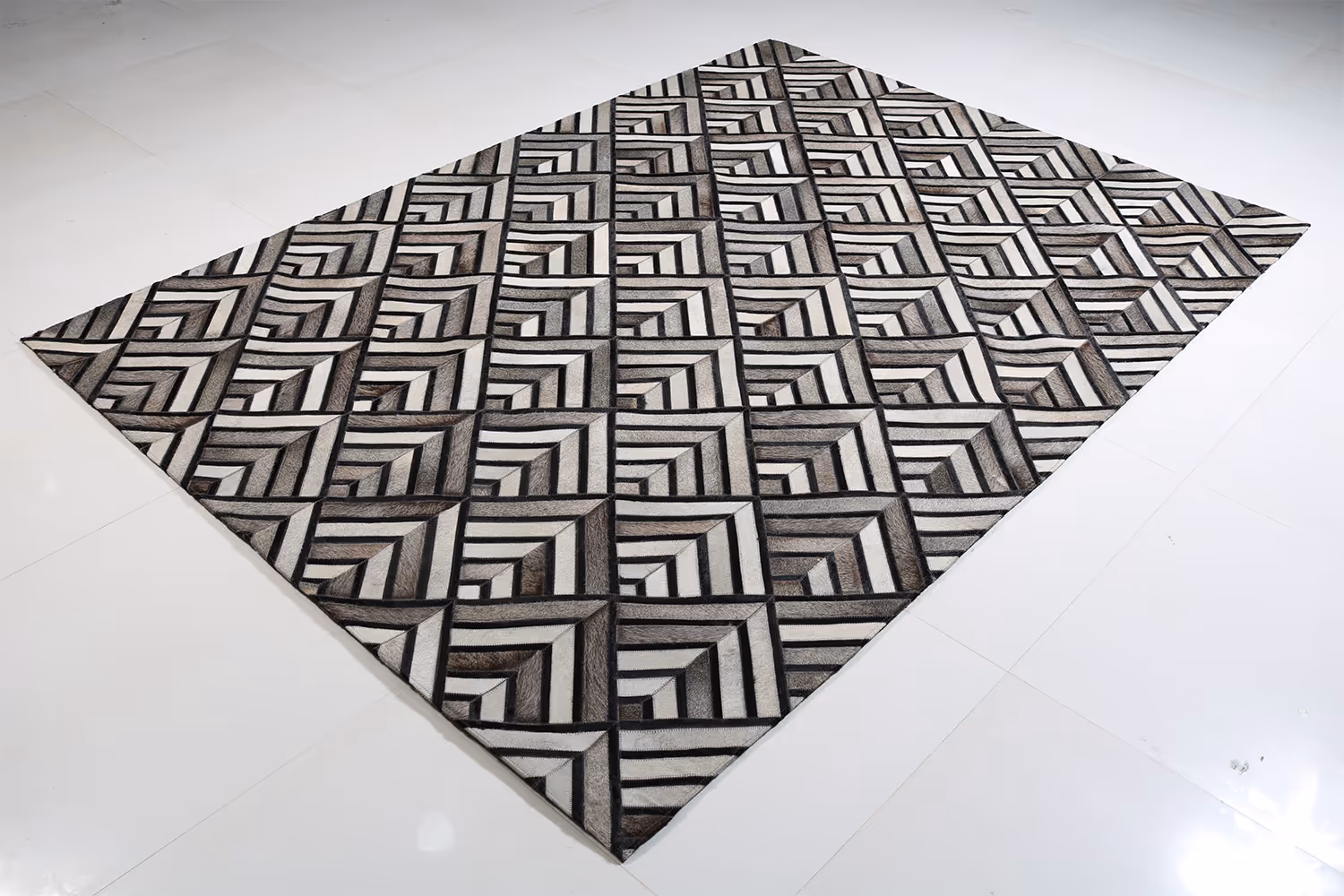 MODERN LOOM JR-4254 Leather Patchwork Rugs Product Image