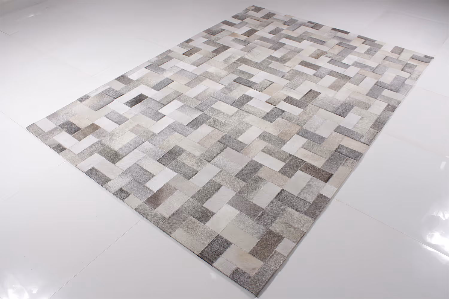 MODERN LOOM JR-5100 Leather Patchwork Rugs