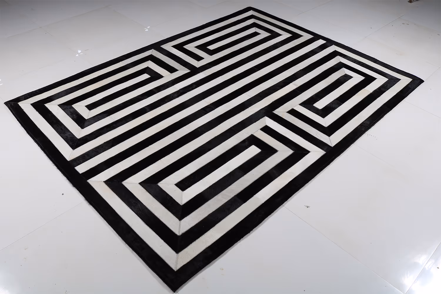 MODERN LOOM JR-5752 Leather Patchwork Rugs