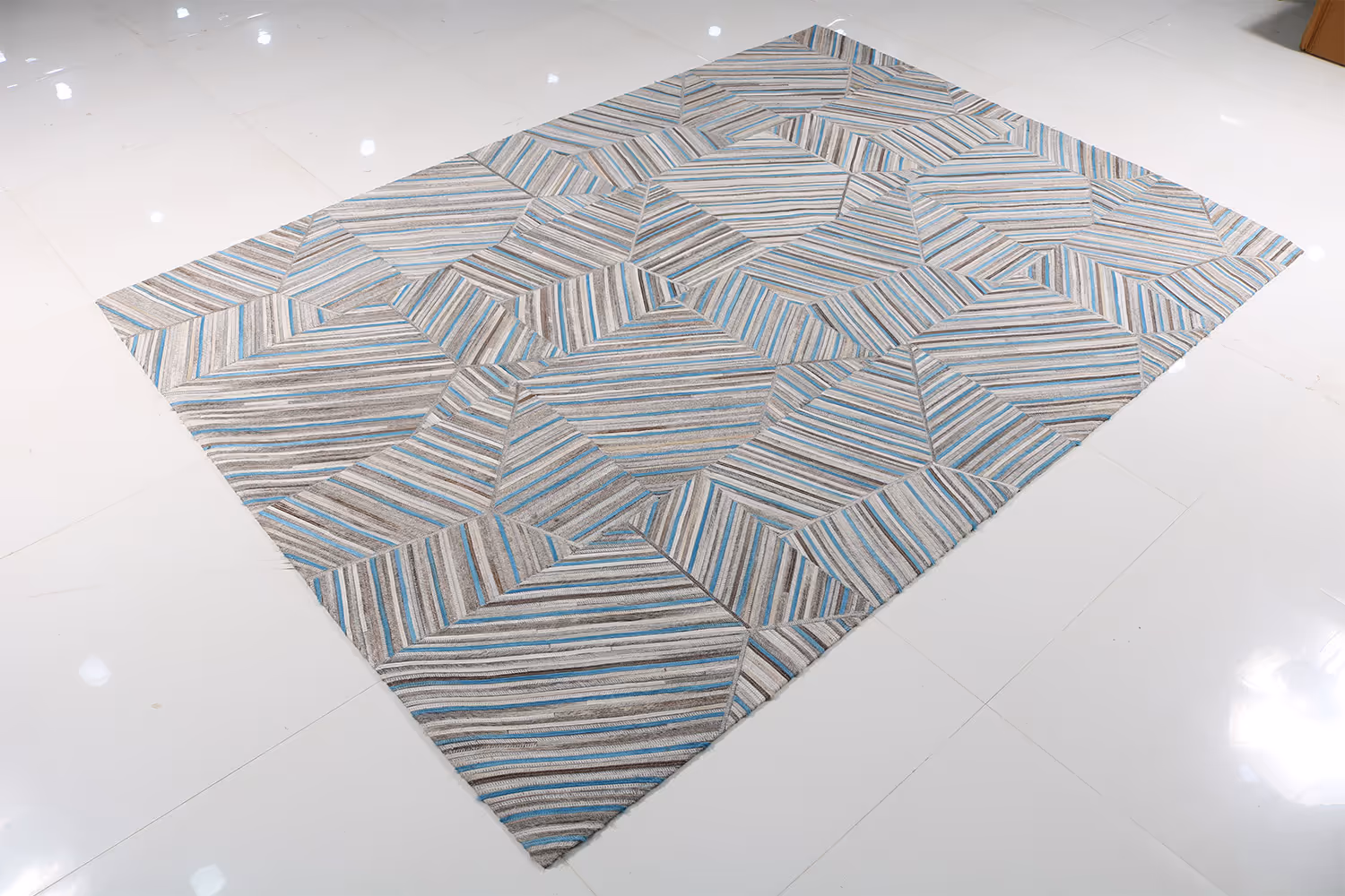 MODERN LOOM JR-9308 Leather Patchwork Rugs