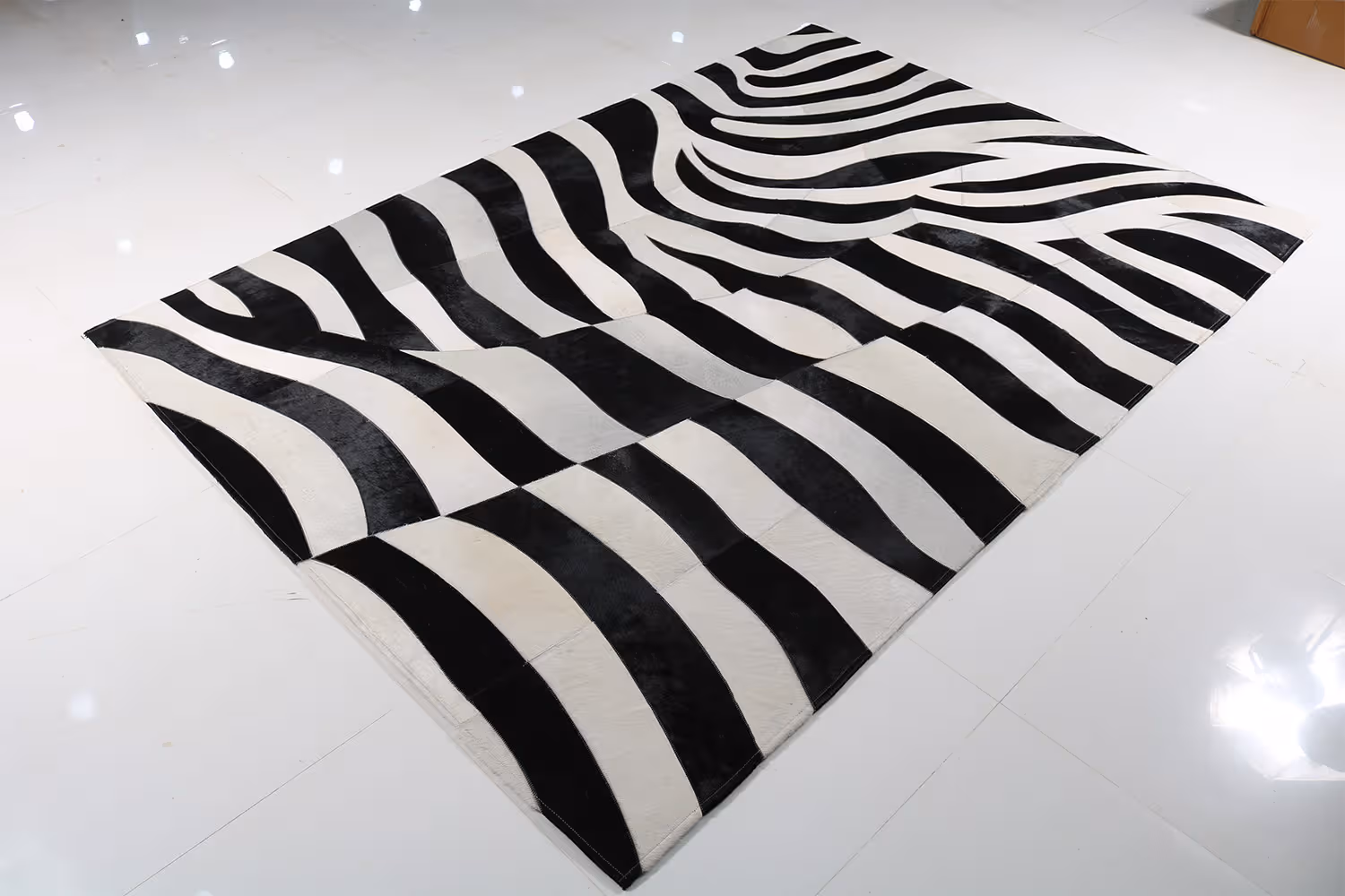 MODERN LOOM JR-9314 Leather Patchwork Rugs