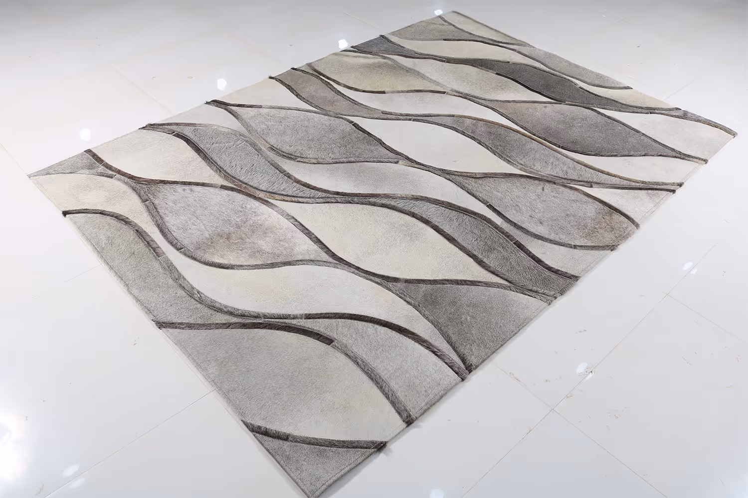 MODERN LOOM JR-9514 Leather Patchwork Rugs