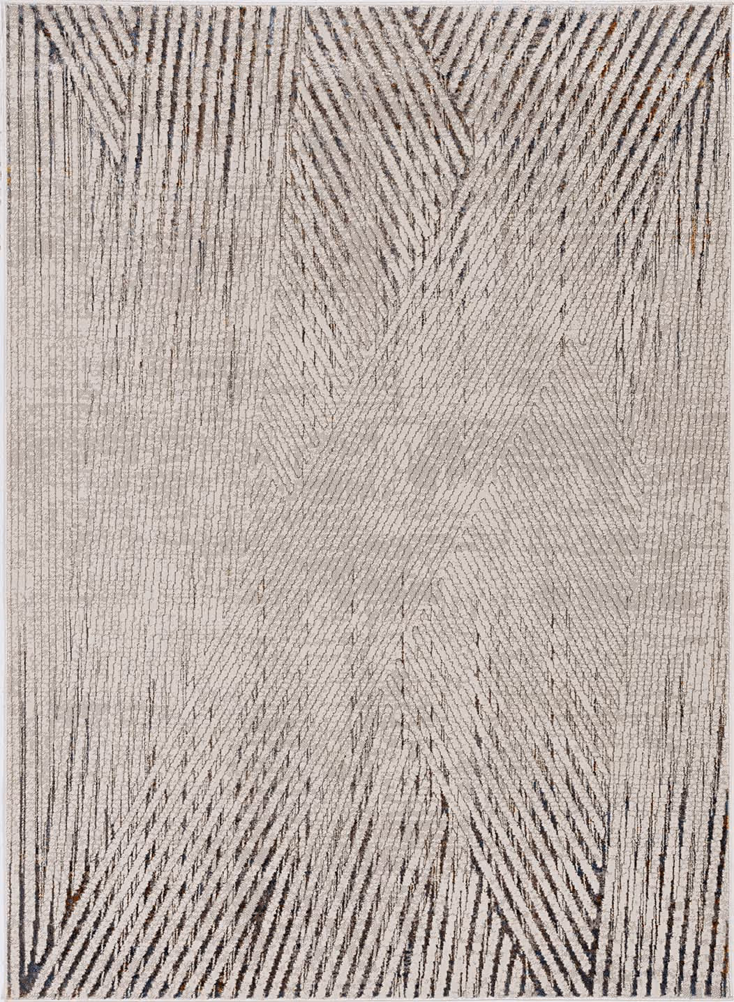 Inspire 7504 Ivory/Grey Parker Area Rug Product Image