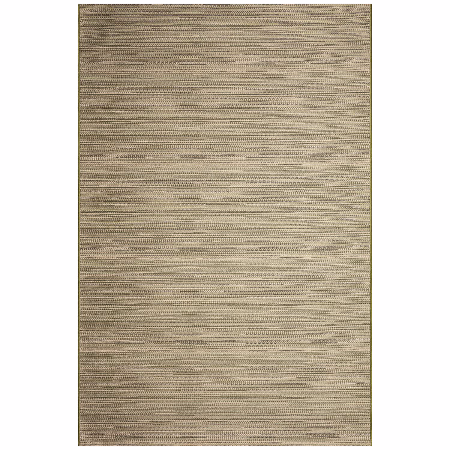Liora Manne Miranda Machine Washable Non-Slip Woven Indoor/Outdoor Rug- Tweed Stripe Green