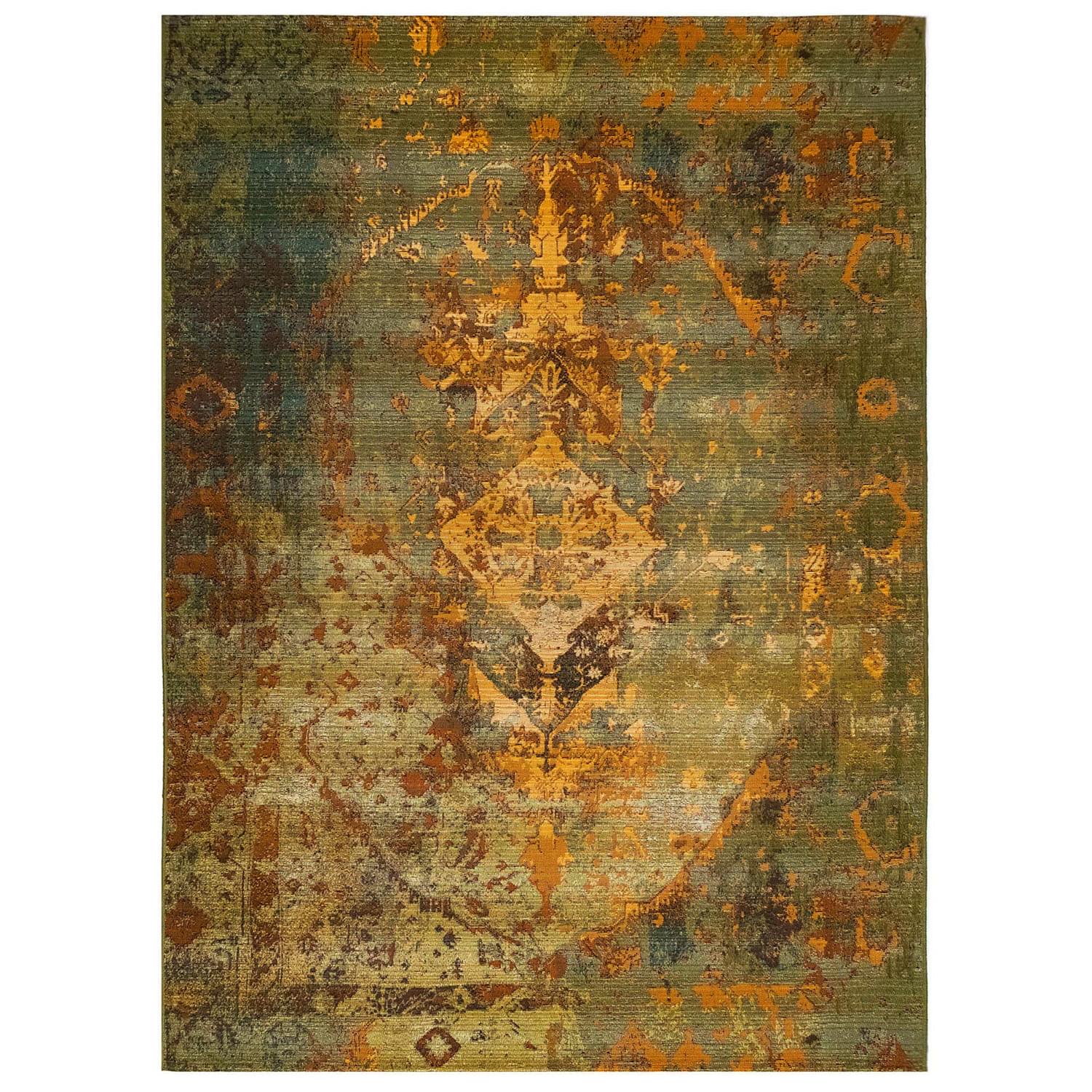Liora Manne Marina Low Profile  Durable Indoor/Outdoor Woven Rug- Kermin Green  Product Image