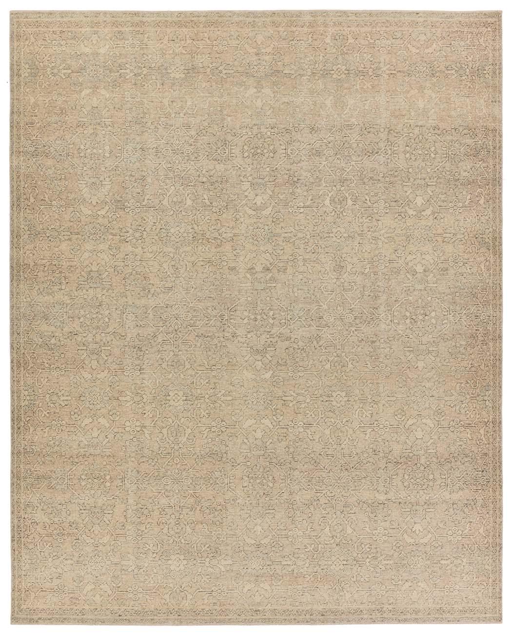 Jaipur Living Earl Hand-Knotted Floral Tan/ Gray Area Rug  Product Image