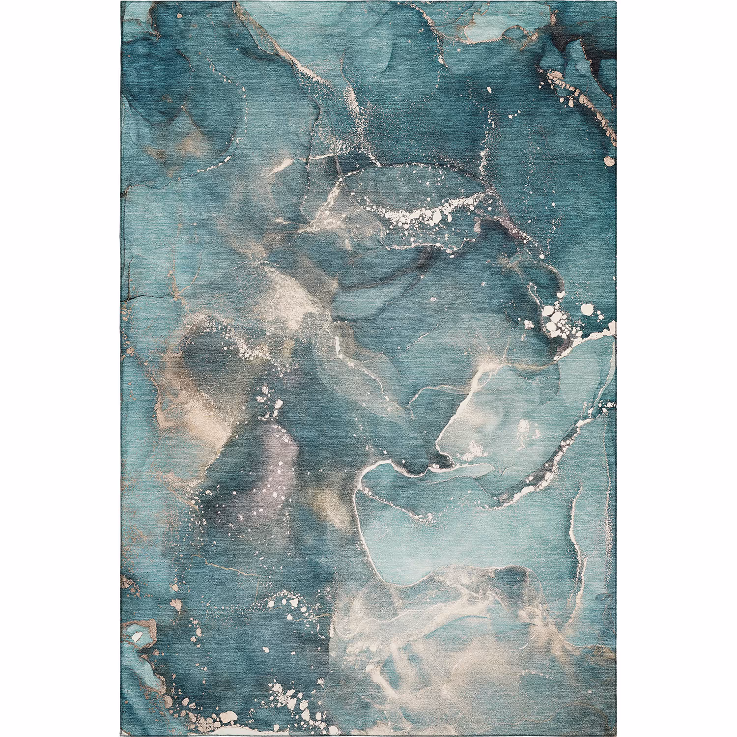 Odyssey OY11 Teal Modern Rug Product Image