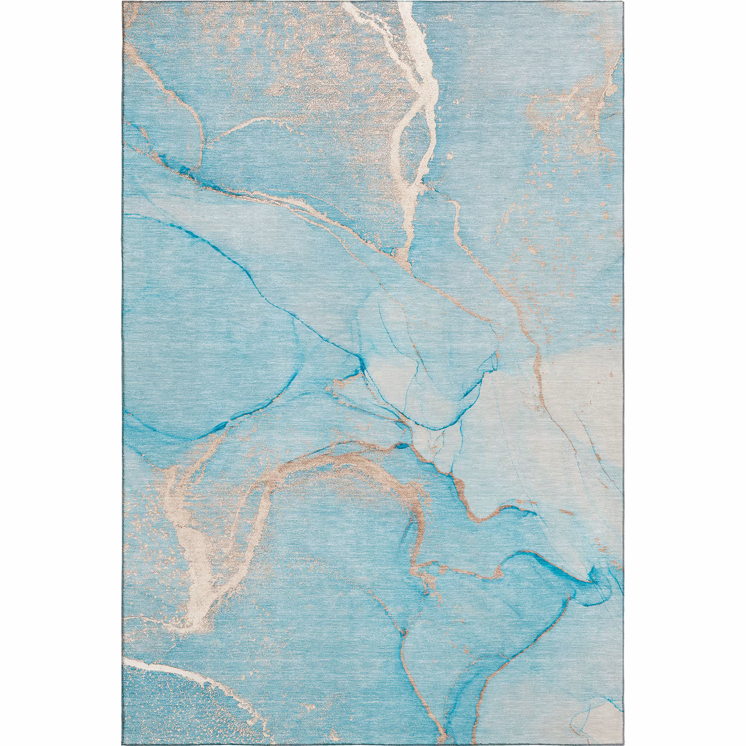 Odyssey OY7 Teal Modern Rug