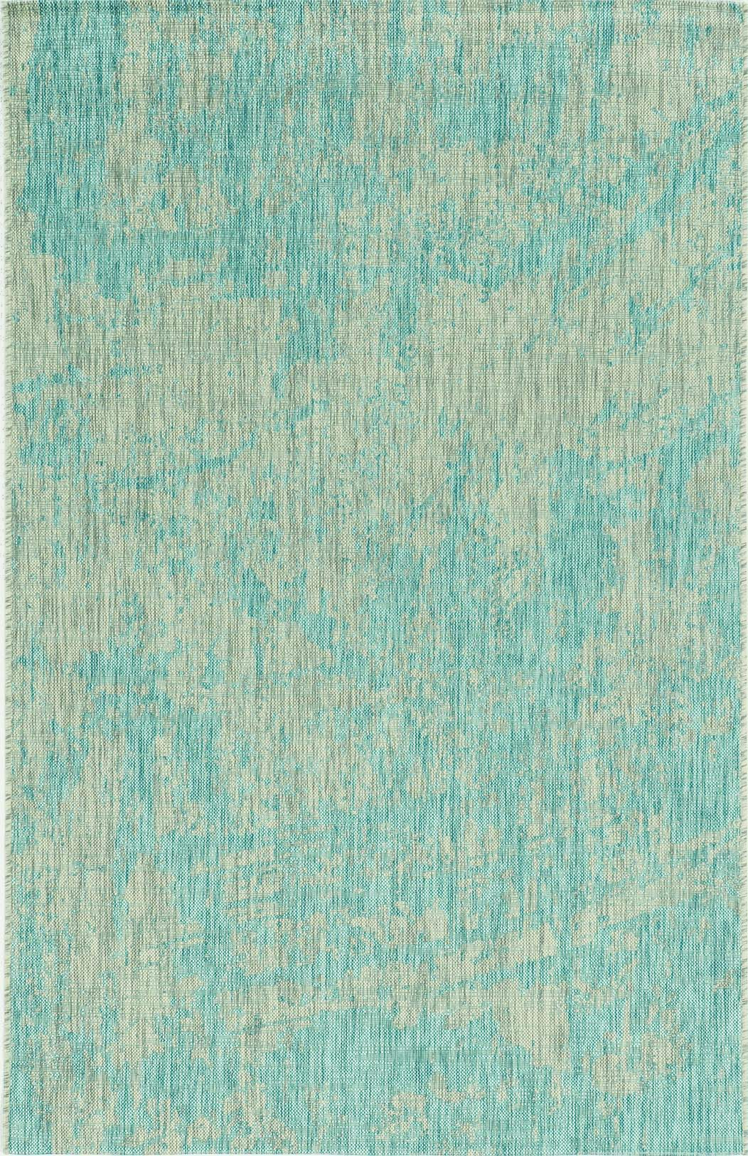 Provo 5759 Teal Strokes Area Rug Product Image
