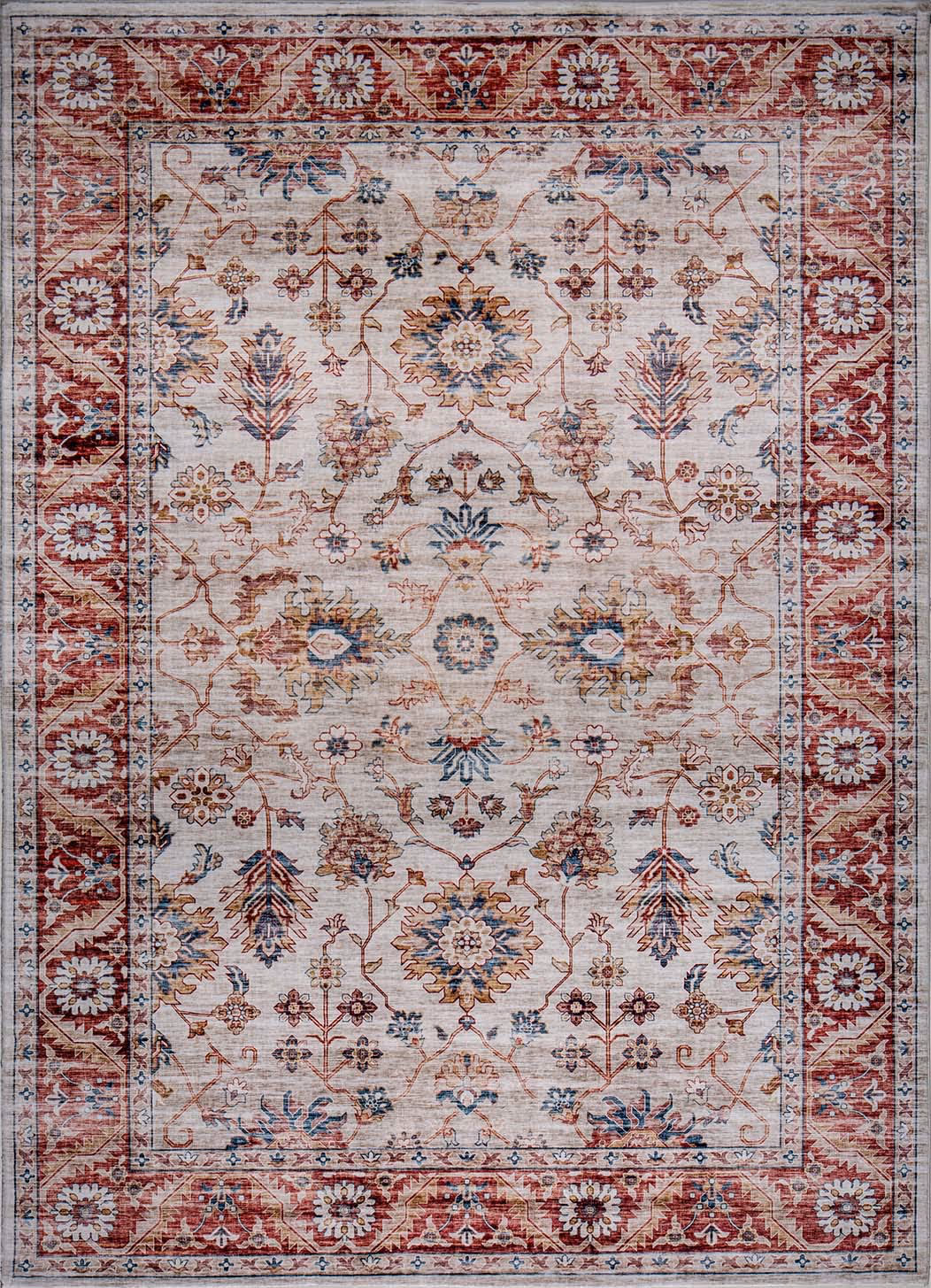 Roxy 2818 Rust Kashan Area Rug Product Image