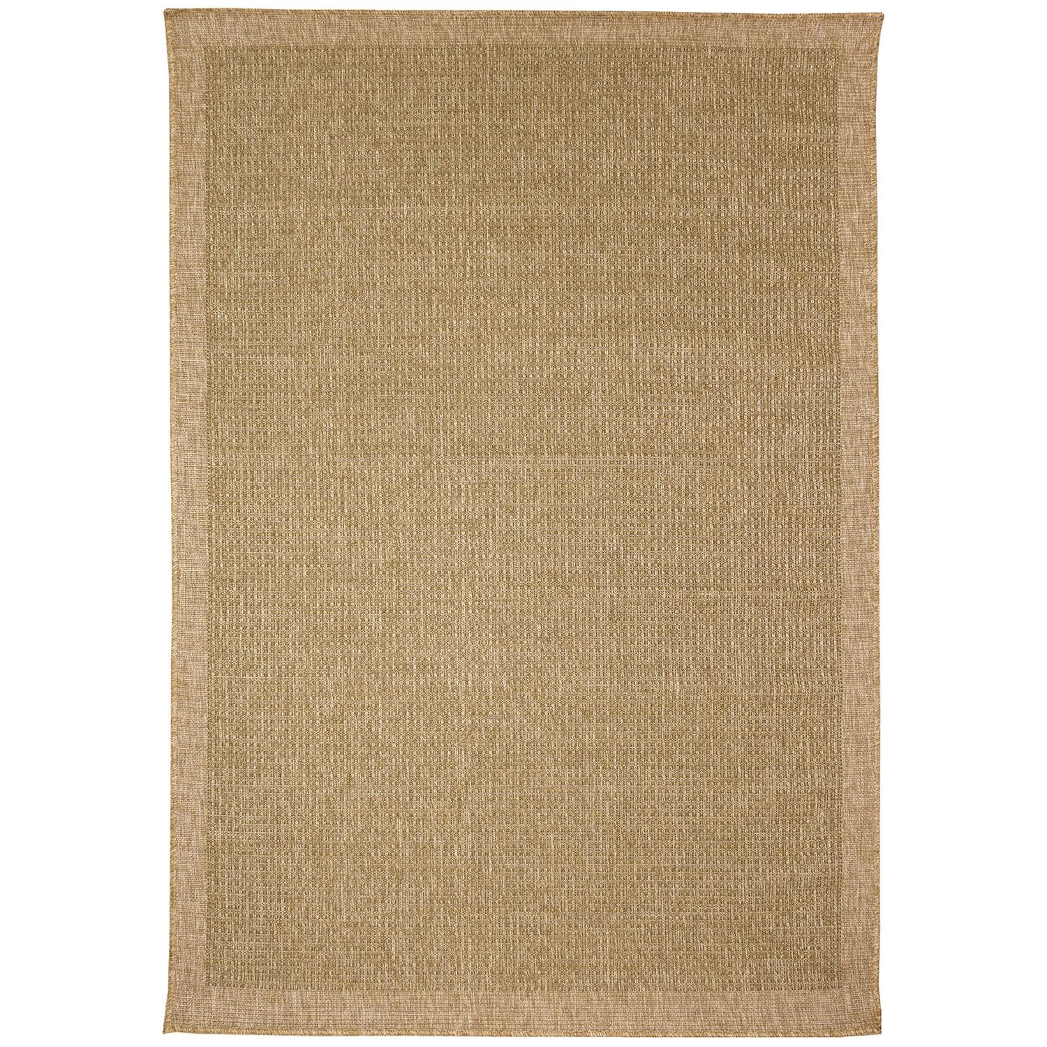 Liora Manne Sahara Low Profile  Easy Care Woven Weather Resistant Rug- Texture Border Green  Product Image