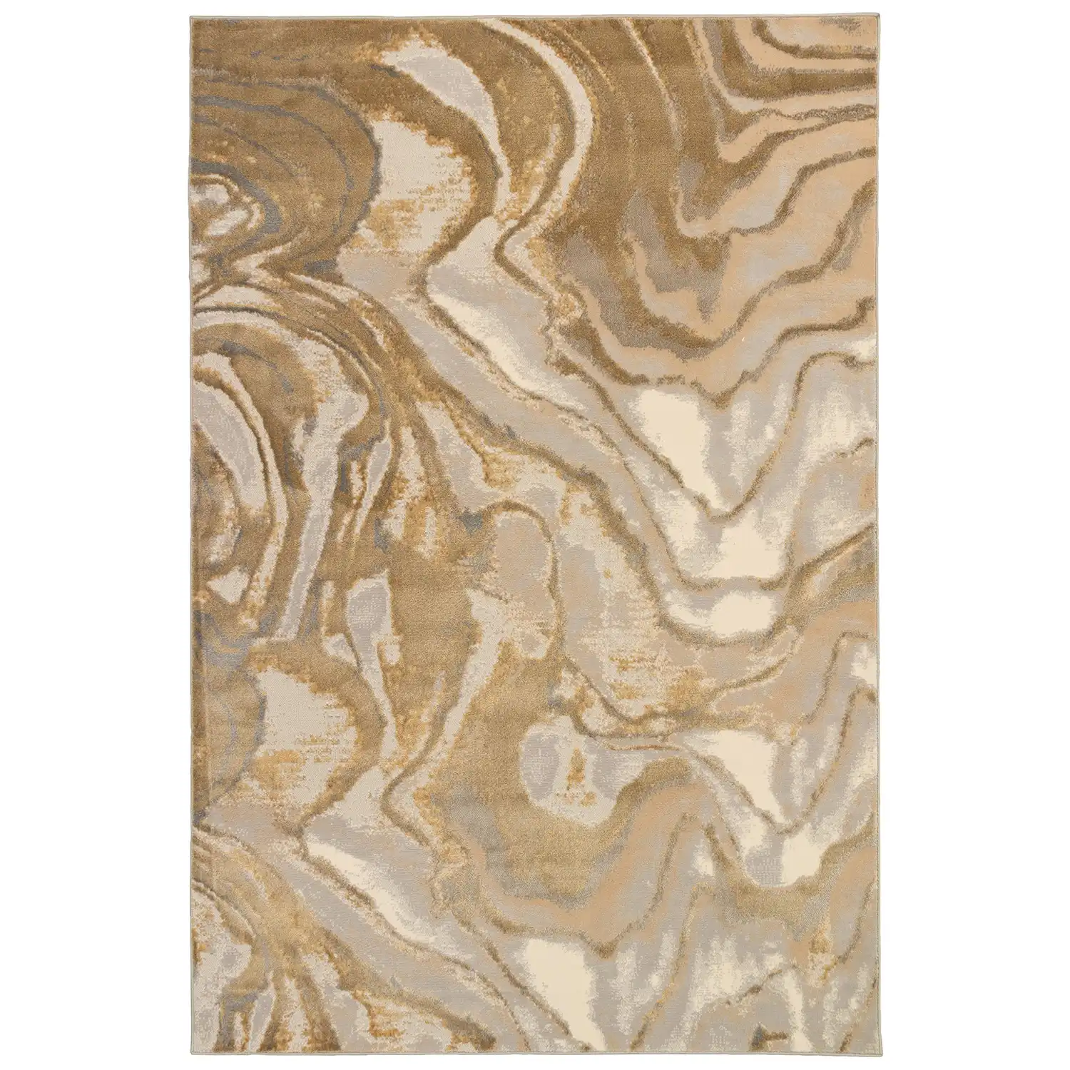 Liora Manne Soho Machine Made Soft  Rectangular Area Rug Rug-Contemporary, Home, Abstract, Agate Gol Product Image