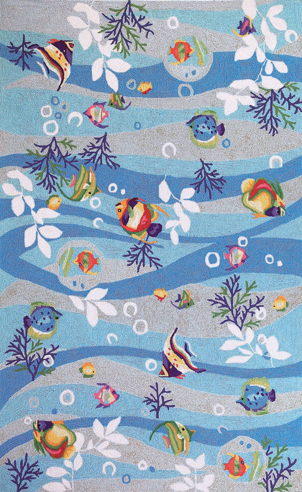 Sonesta 2011 Blue Tropical Fish Area Rug Product Image