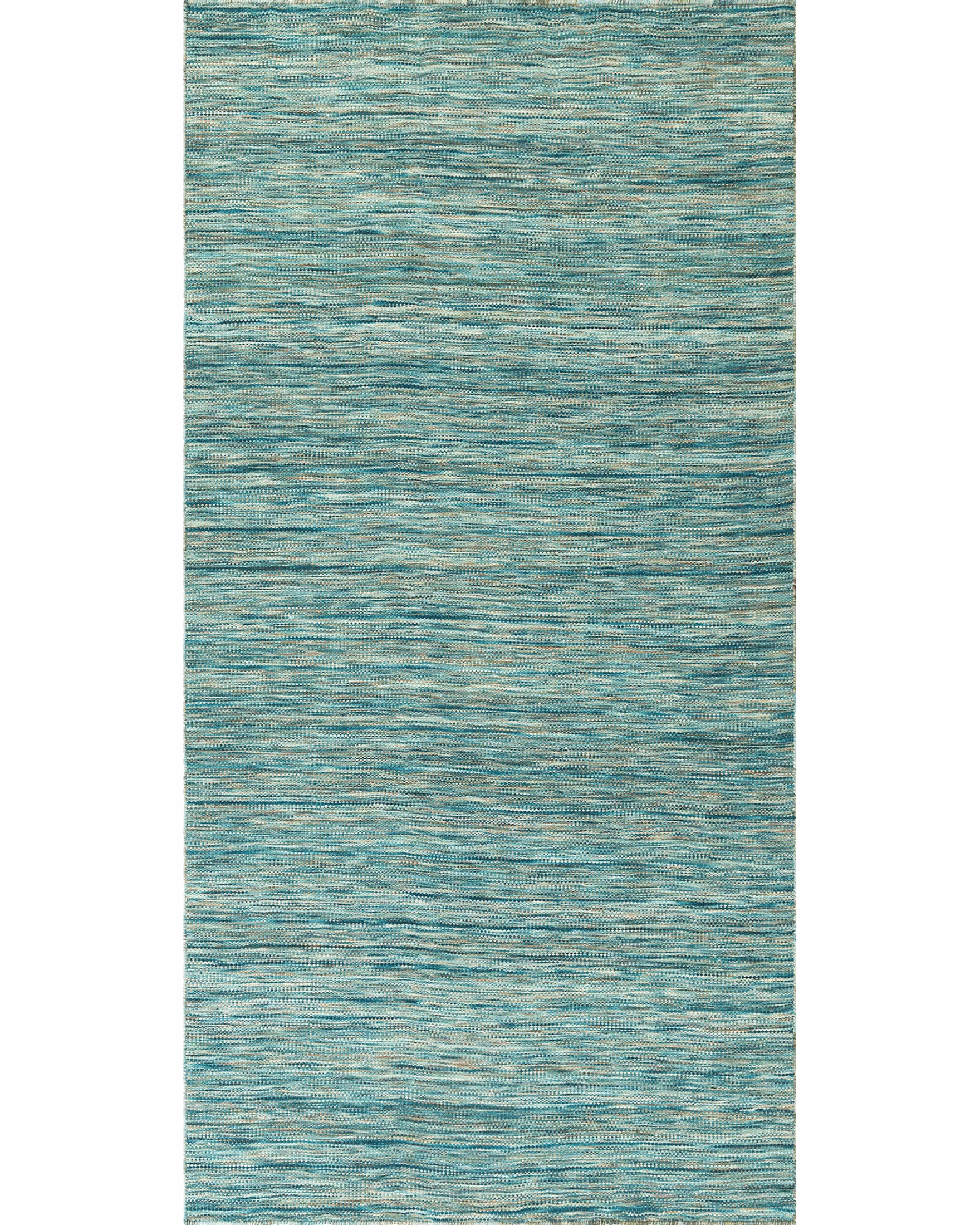Modern Loom Targon TA1 Turquoise Solid Color Flatweave Rug