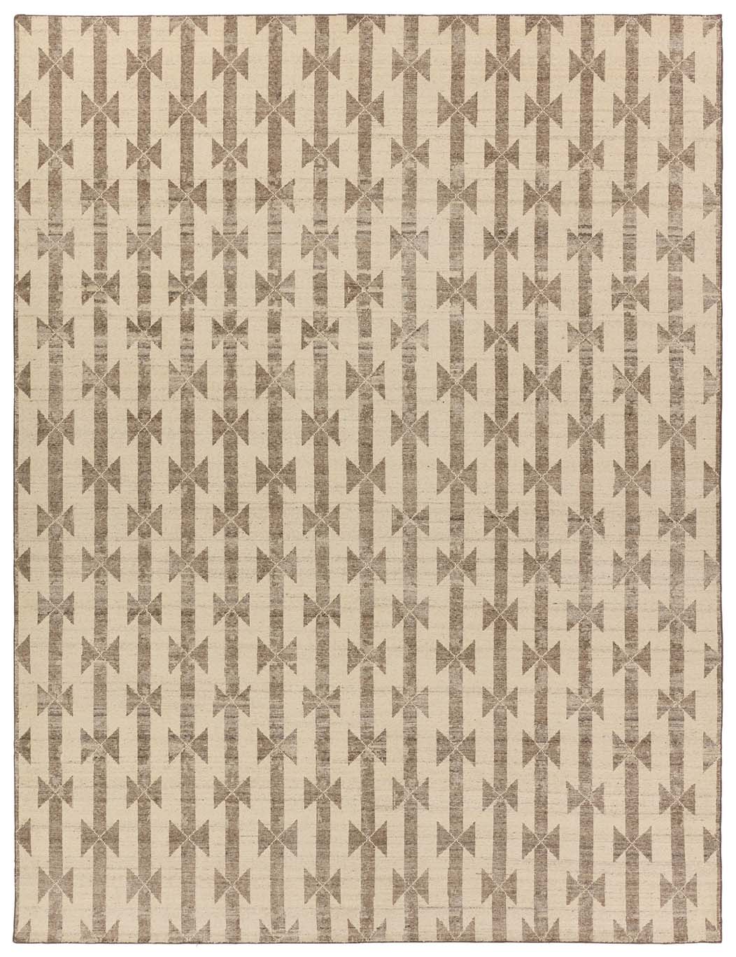 Verde Home by Jaipur Living Gent HandKnotted Trellis Taupe/ Cream Area