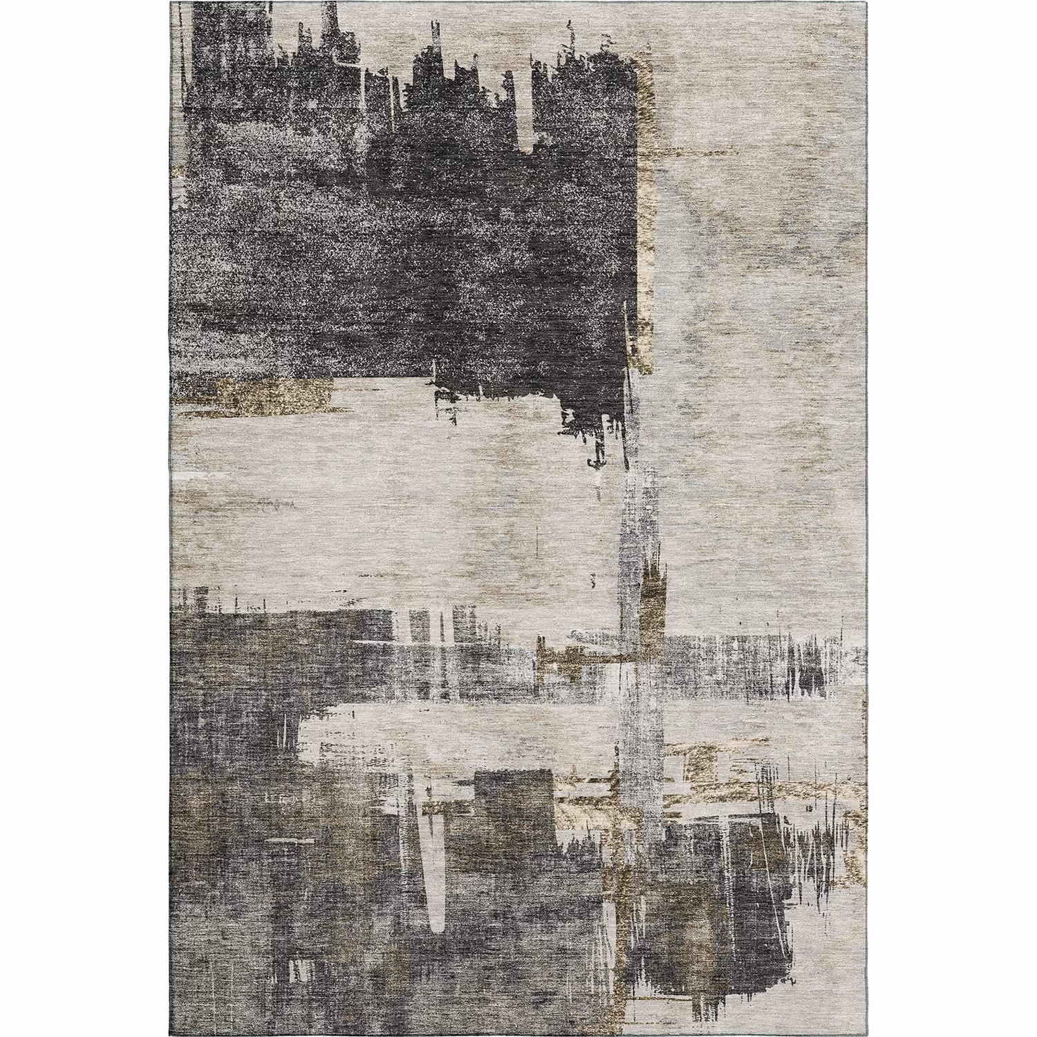 Trevi TV18 Gray Modern Rug Product Image