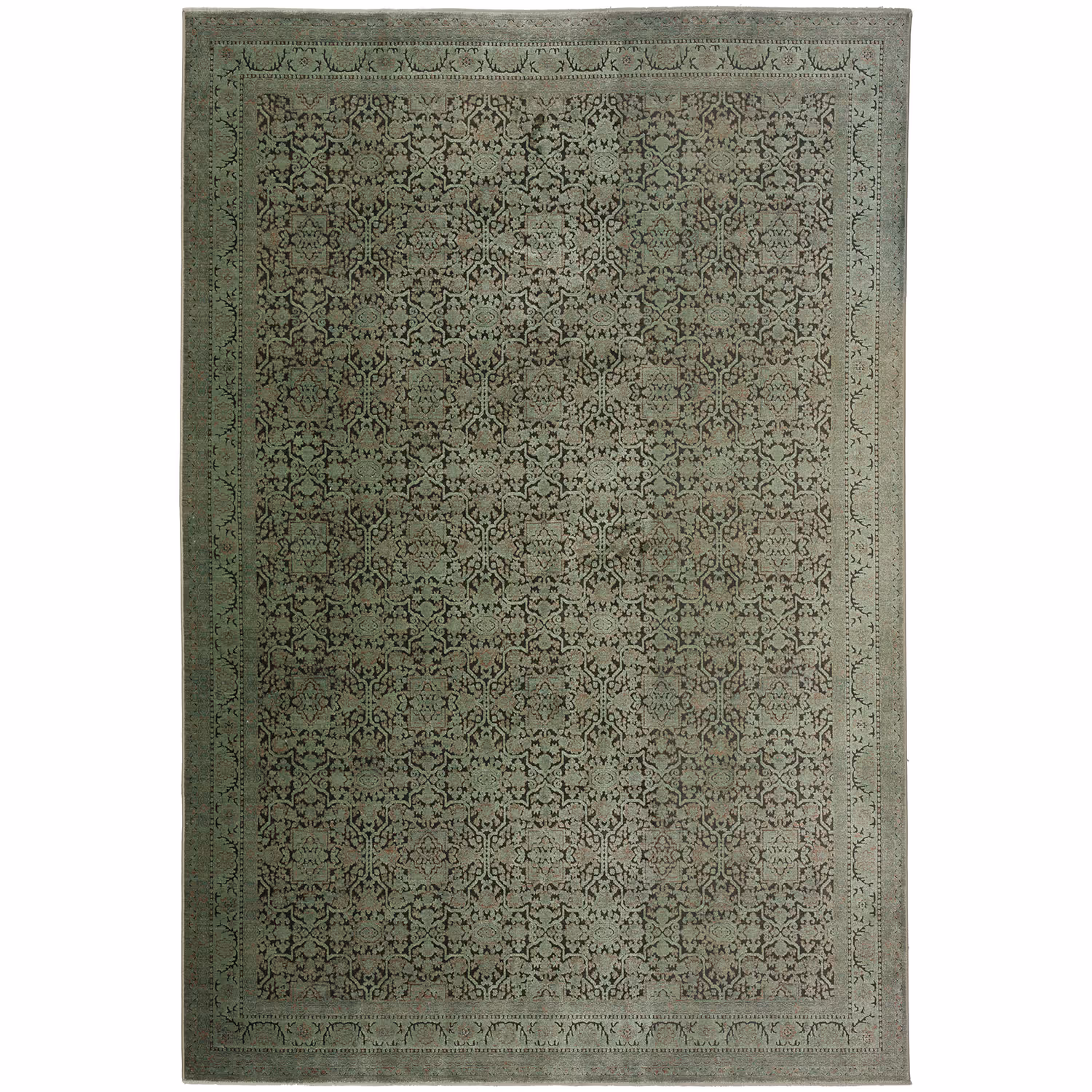 Vizcia VZ2 Green Modern Rug Product Image