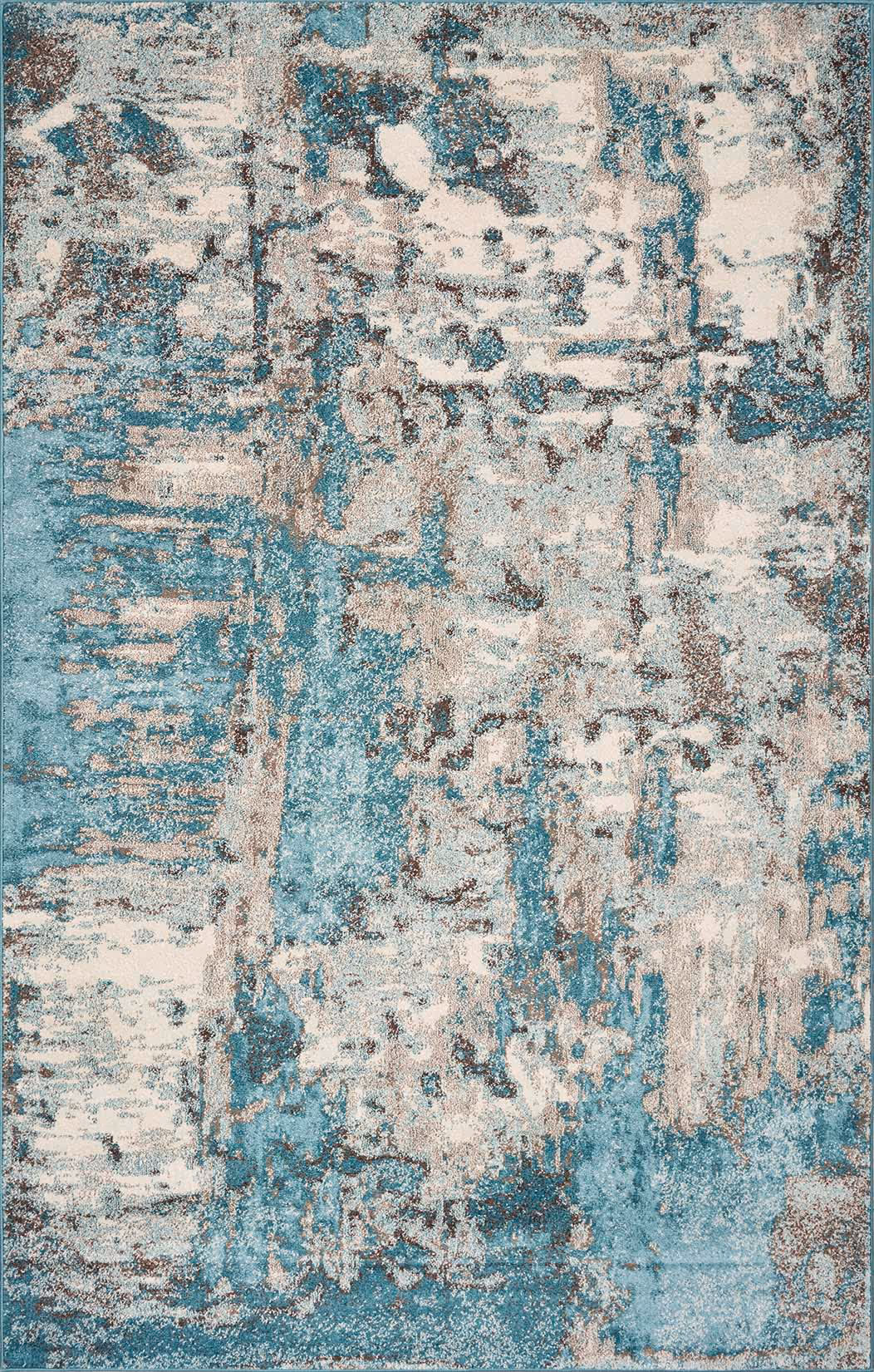 Watercolors 6233 Ivory/Teal Watercolors Product Image