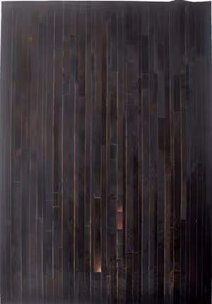 Modern Loom Brown Patterned Leather Rug 3 Product Image