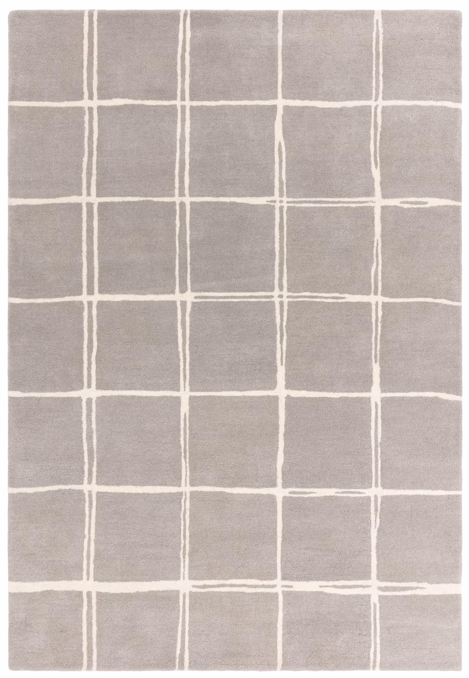 Albany Grid Silver Rug