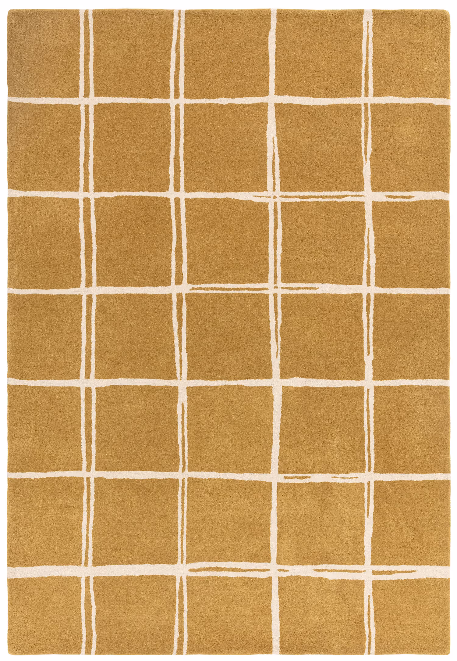 Albany Grid Gold Rug