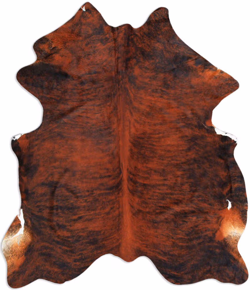 AyubRugs Brown Patterned Cow Hide Rug 4