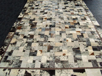 AyubRugs Multi-Colored Patterned Leather Rug 4 Product Image