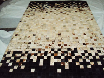 AyubRugs Multi-Colored Leather Rug 8 Product Image