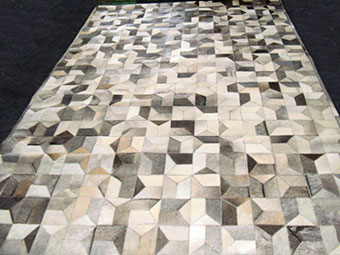 AyubRugs Multi-Colored Leather Rug 9 Product Image