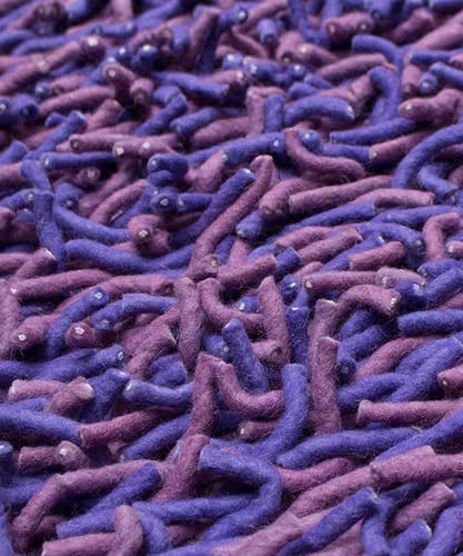 Purple/Lilac Multi Primo 6' x 9' Shag Rug Product Image