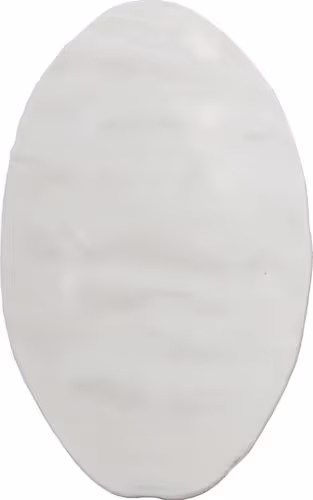 Oval Cream Tufted 5'2 x 8'" Product Image