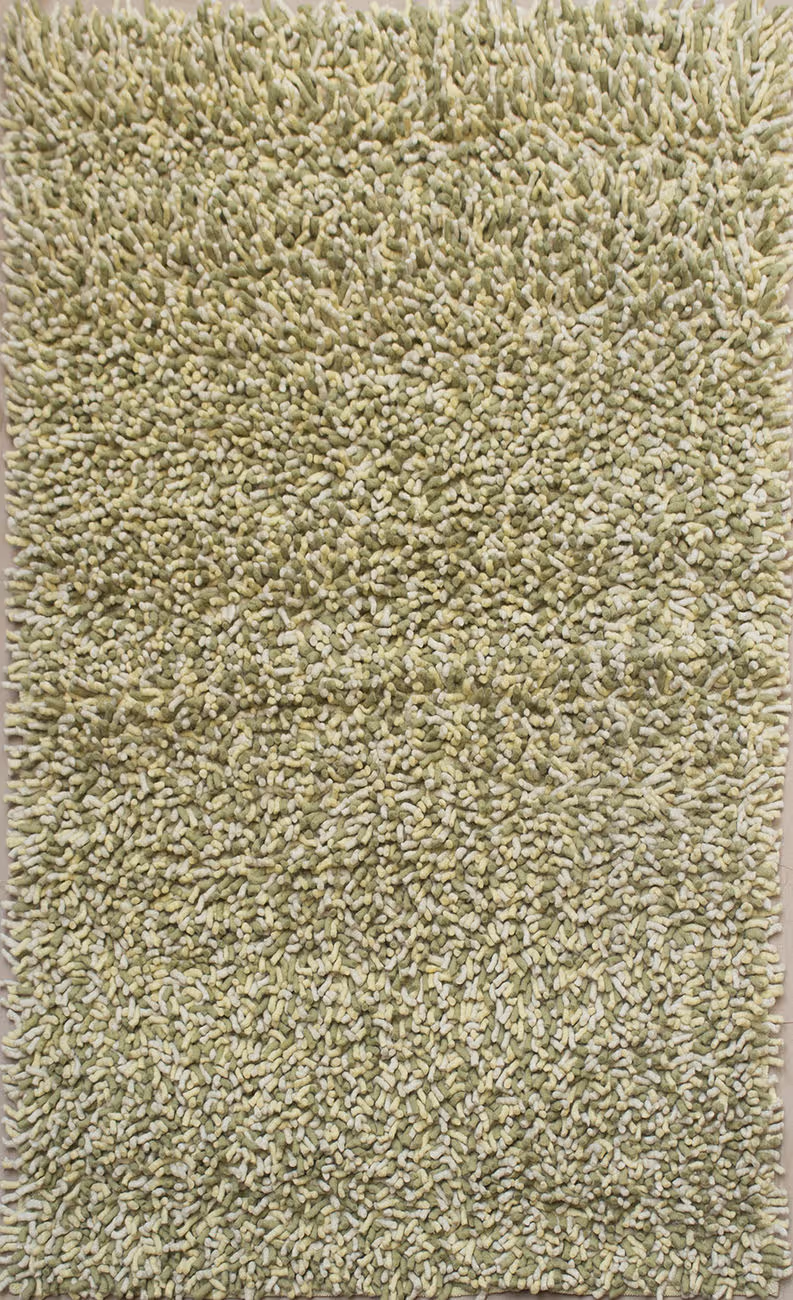 Octopus Garden Cream/Green/Pastel Yellow 5'5 x 7'9 Shag Rug