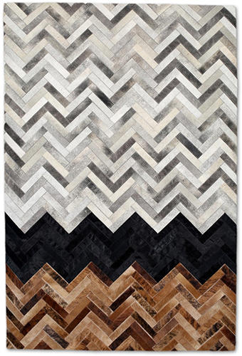 Christopher Fareed Multi-Colored Leather Patterned Rug 2 Product Image