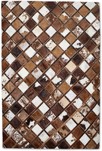 Christopher Fareed Brown Leather Patterned Rug 2 Product Image