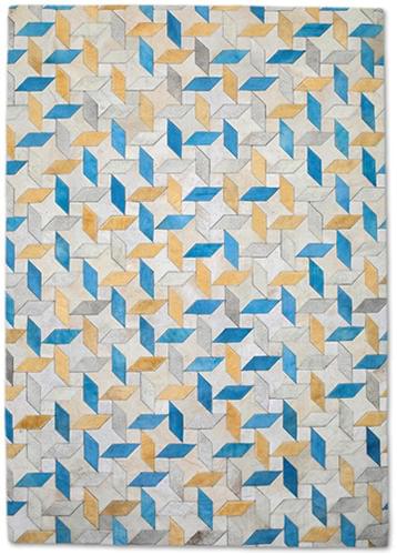 Christopher Fareed Beige Leather Patterned Rug 2 Product Image