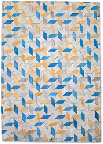Christopher Fareed Beige Leather Patterned Rug 2 Product Image