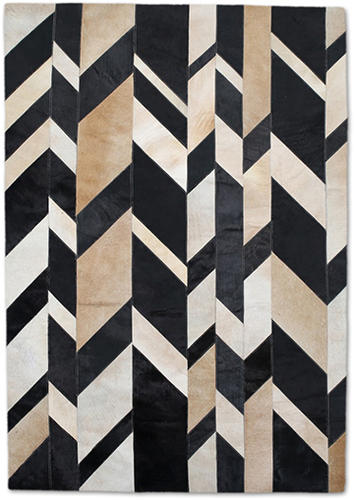Christopher Fareed Multi-Colored Leather Patterned Rug 4 Product Image