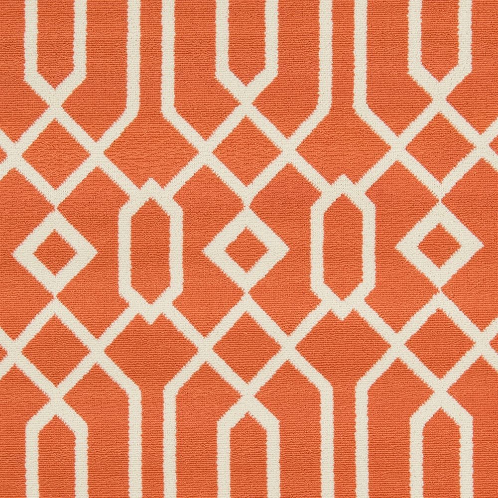 Modern Loom Baja BAJ3 Orange Abstract Outdoor Rug from the Outdoor