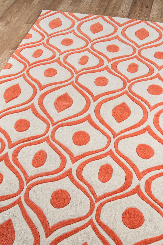 Modern Loom Bliss BS09 Orange Rug from the Bauhaus Minimal Design Rugs collection at Modern