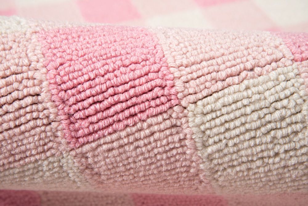 Modern Loom Geo GEO31 Pink Rug from the Bauhaus Minimal Design Rugs