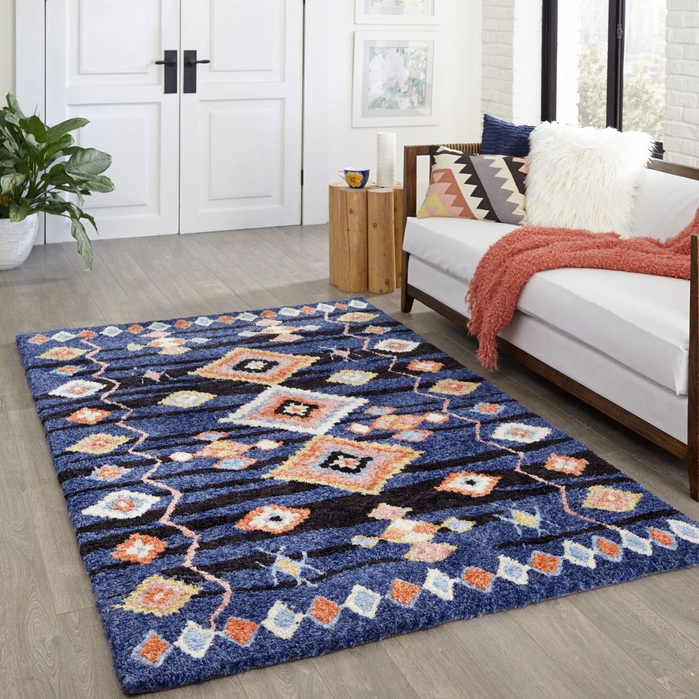 Modern Loom Margaux MGX4 Navy Rug from the Modern Rug Masters collection at Modern Area Rugs
