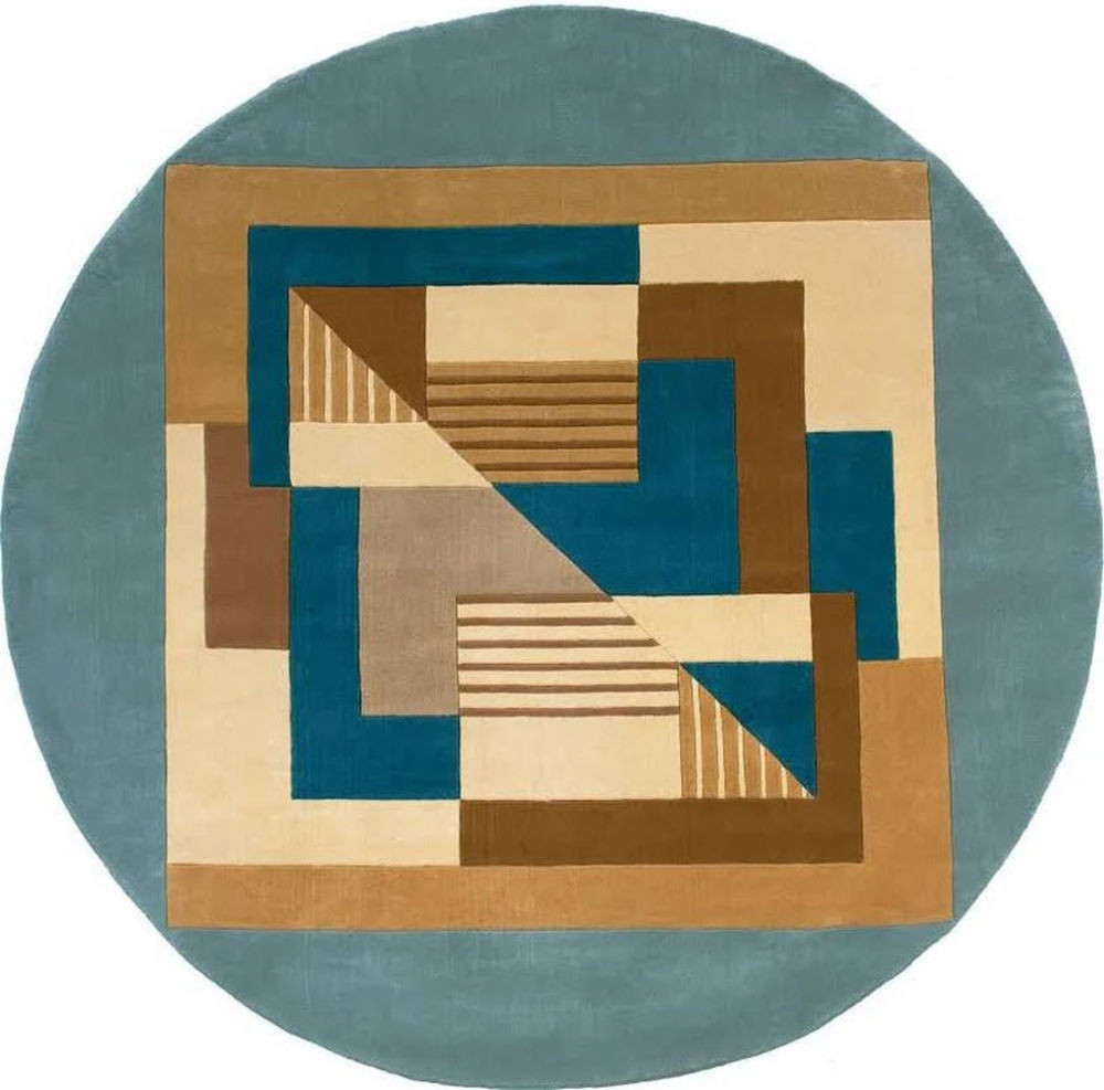 Momeni New Wave NW06 Blue Rug from the Modern Rug Masters collection