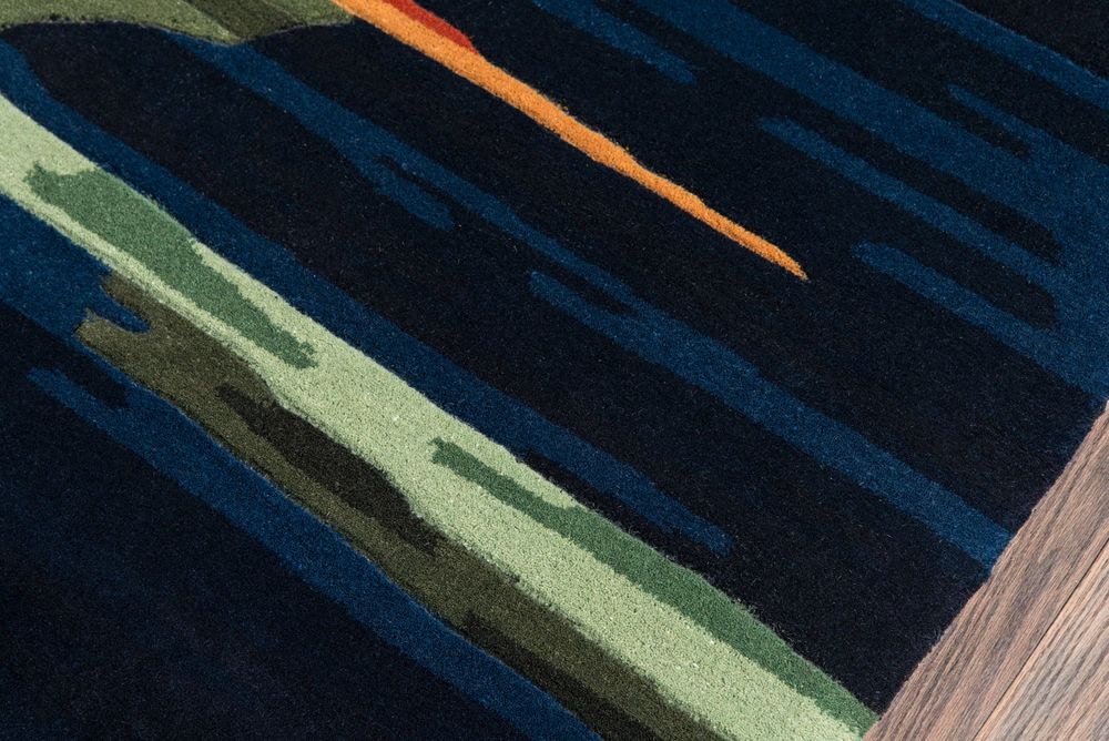Momeni New Wave NW13 Navy Rug from the Textured Rugs collection at