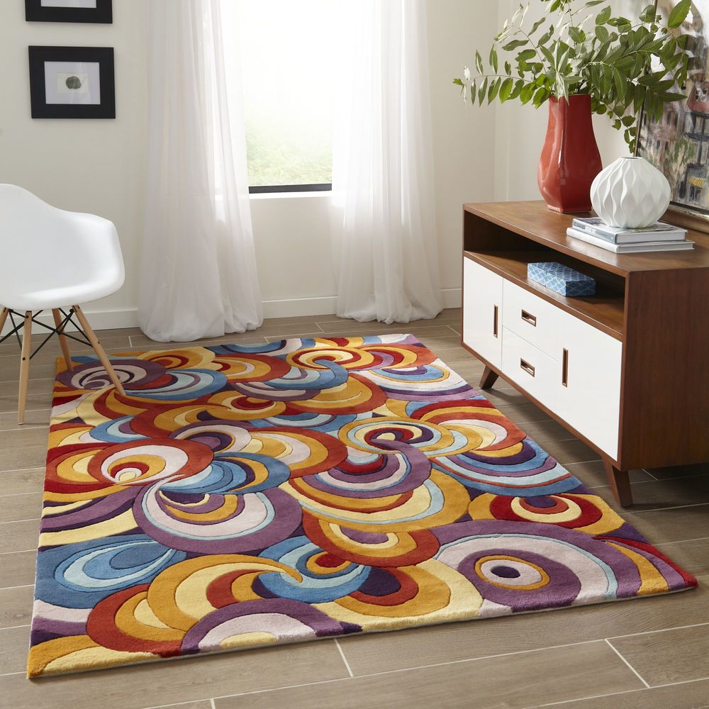 Momeni New Wave NW131 Hand Tufted Wool Rug from the Modern Rug Masters