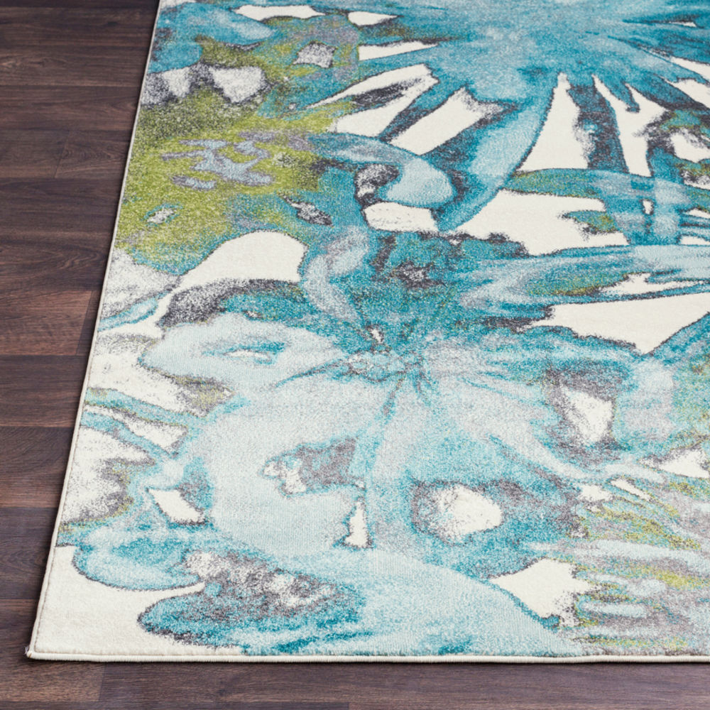 Surya Aberdine ABE8003 Aqua Synthetic Abstract Rug from the Modern Rug
