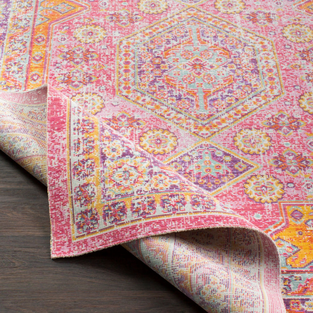Surya Antioch AIC2322 Bright Pink Synthetic Traditional Rug from the
